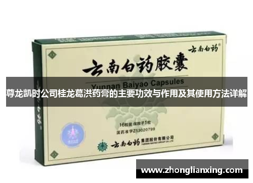 尊龙凯时公司桂龙葛洪药膏的主要功效与作用及其使用方法详解